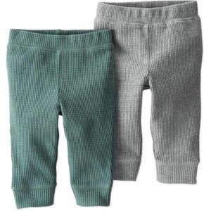 👶Little Planet Organics by Carters Baby Waffle Pants NB